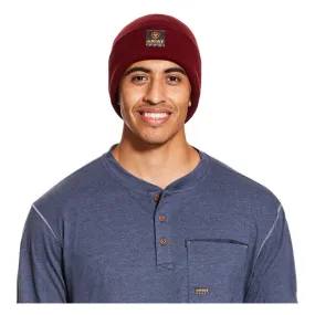 10027794 Ariat Men's Rebar Watch Cap - Malbec