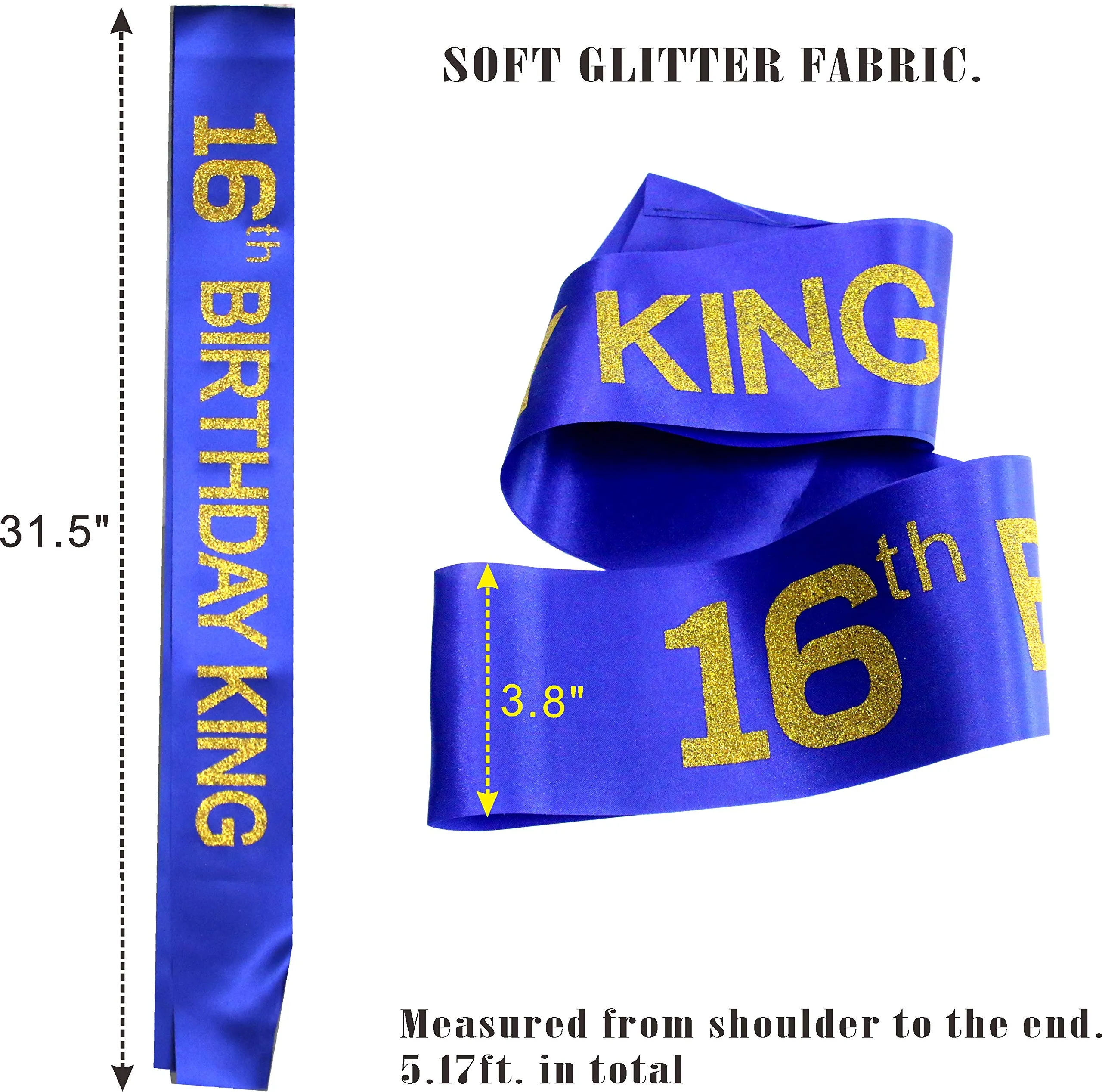 16th Birthday Gift,16Birthday Decorations,16th Birthday Gifts for Him,16Birthday Sash