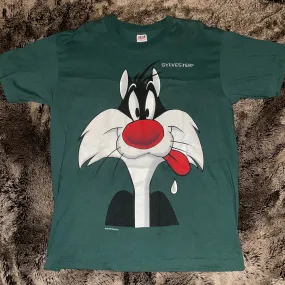 1993 Looney Tunes Sylvester the Cat Tee (Green)