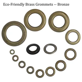 50 Sets Brass Grommets-- Bronze