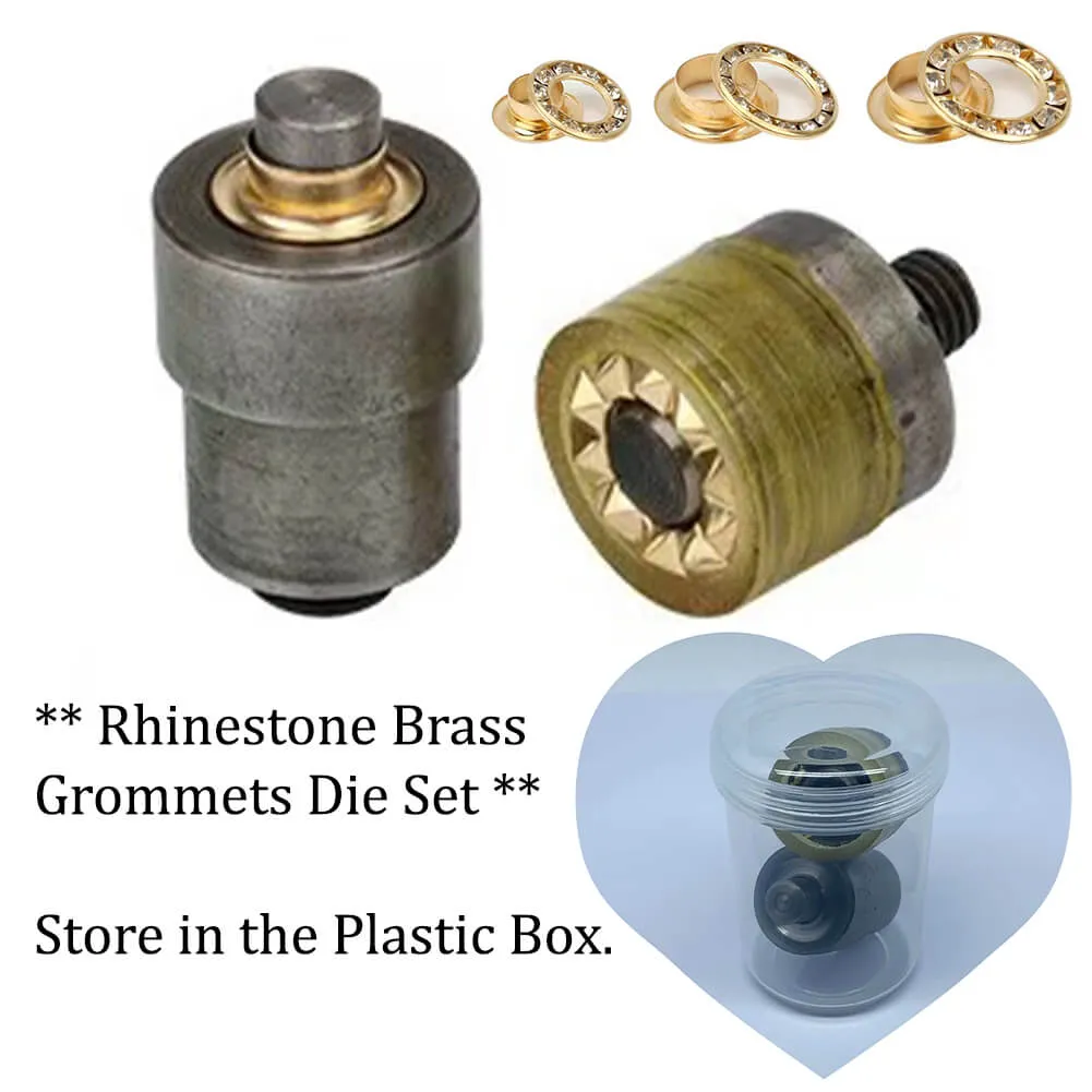 50 Sets Rhinestone Brass Grommets