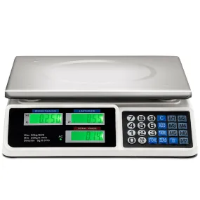 66 lbs Electronic Price Computing Scale with LCD Screen Display