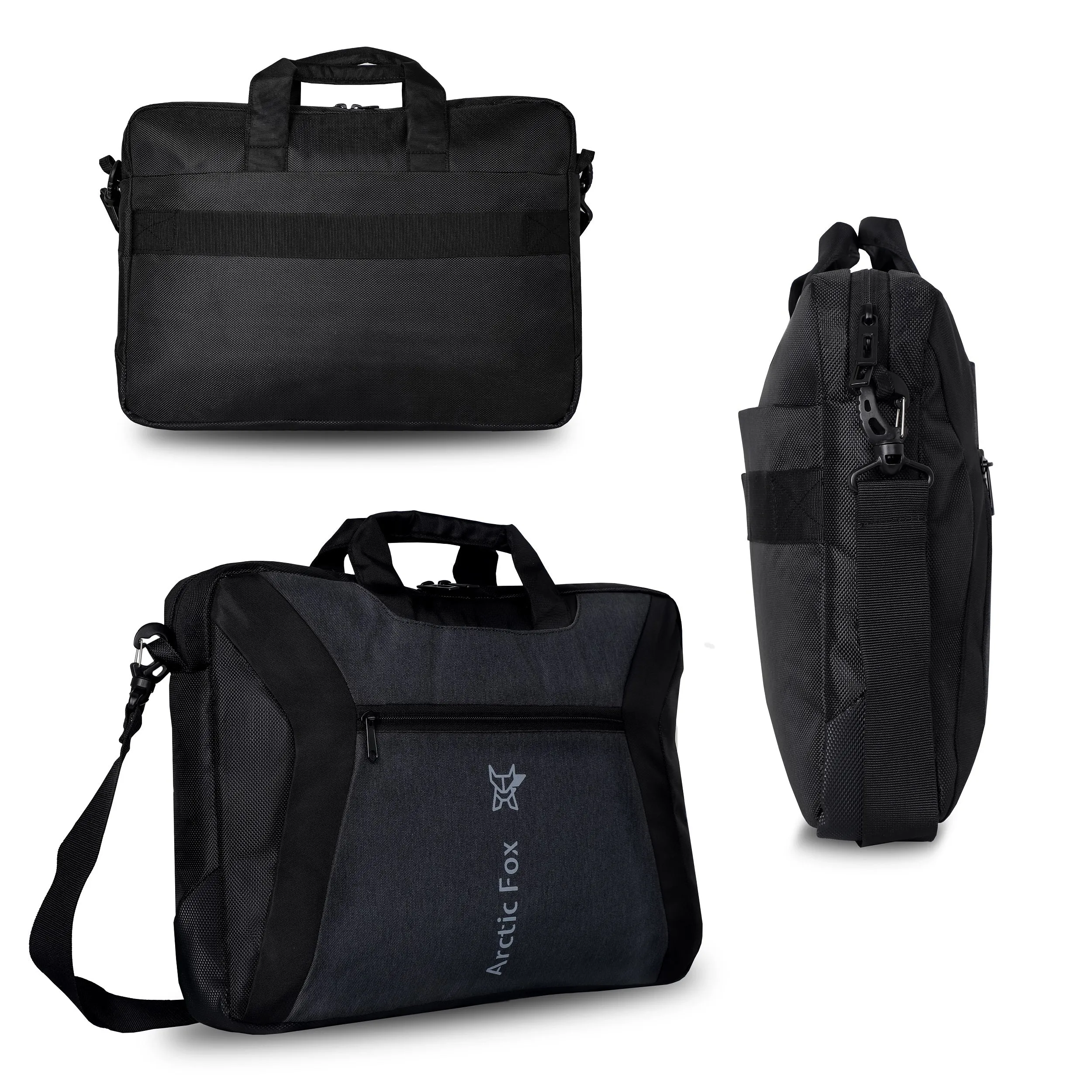 Arctic Fox Rex Black Laptop Carry Case Bag