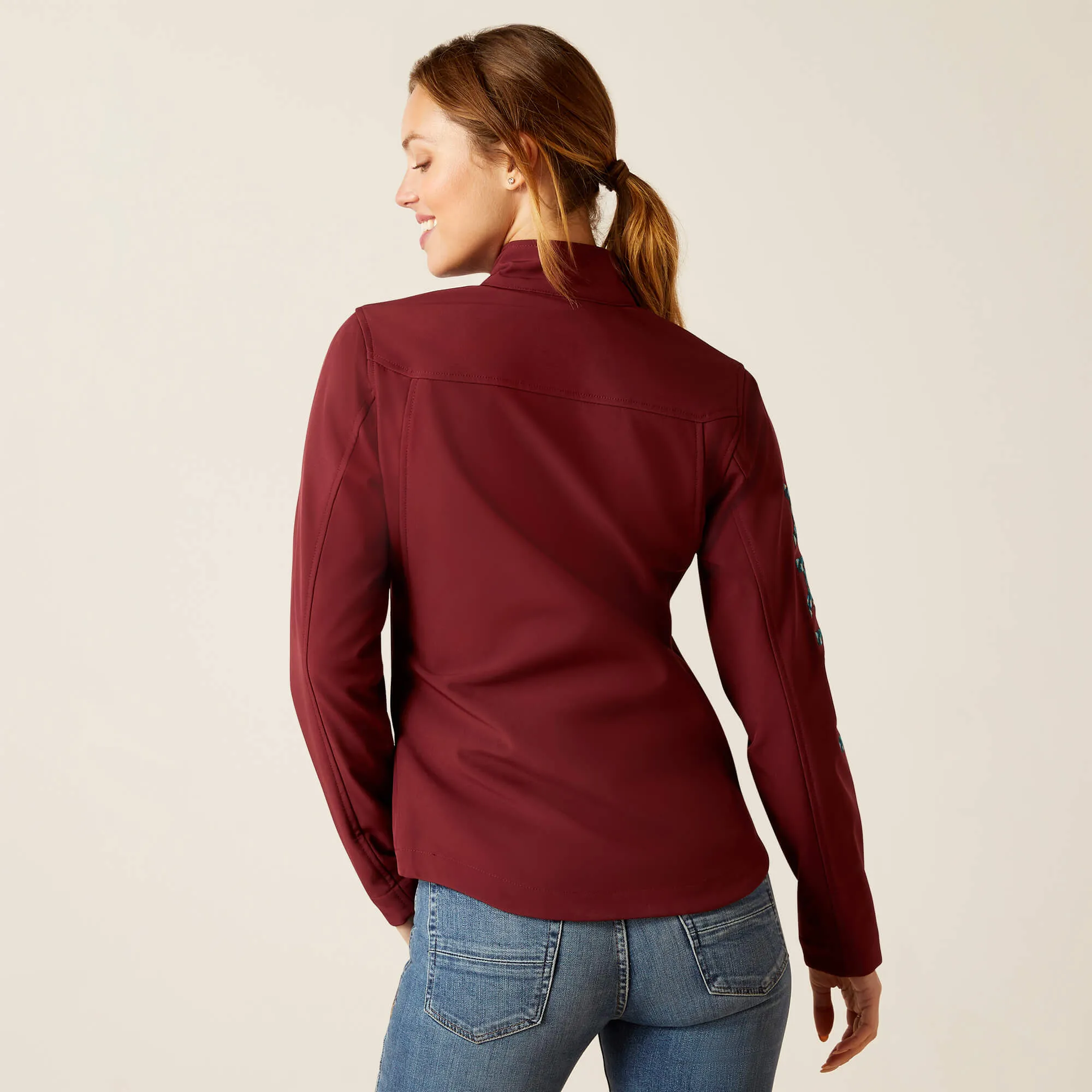 Ariat Women's Tawny Port and Baja New Team Softshell Jacket