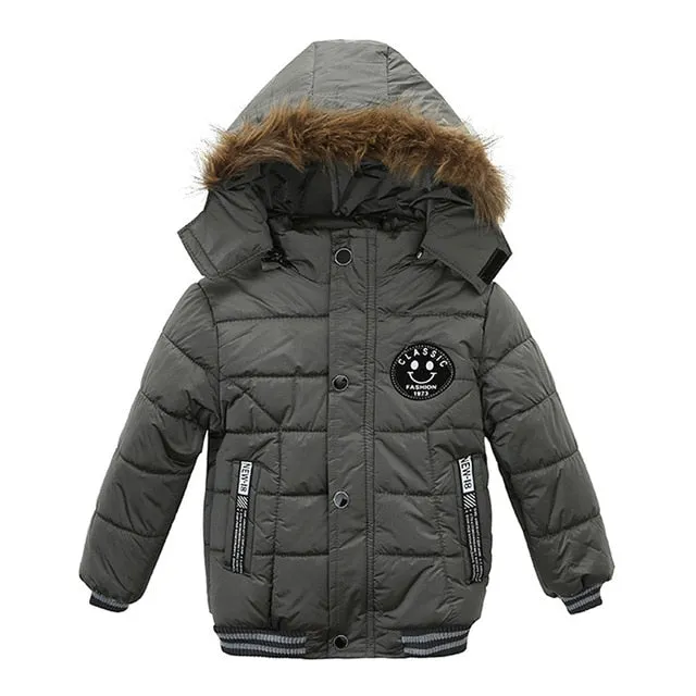 Baby Boys Jacket 2018 Autumn Winter Jacket For Boys Children Jacket Kids Hooded Warm Outerwear Coat