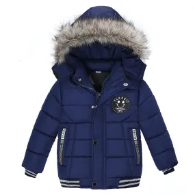 Baby Boys Jacket 2018 Autumn Winter Jacket For Boys Children Jacket Kids Hooded Warm Outerwear Coat