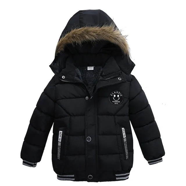 Baby Boys Jacket 2018 Autumn Winter Jacket For Boys Children Jacket Kids Hooded Warm Outerwear Coat