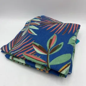 Blue Green/Orange Leaves Blanket