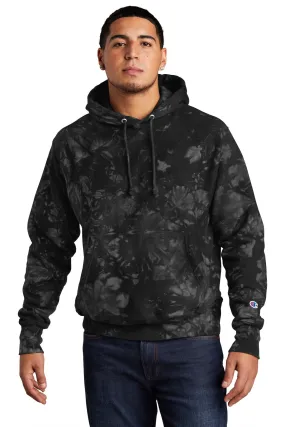 Champion Reverse Weave Scrunch-Dye Tie-Dye Hooded Sweatshirt. TDS101