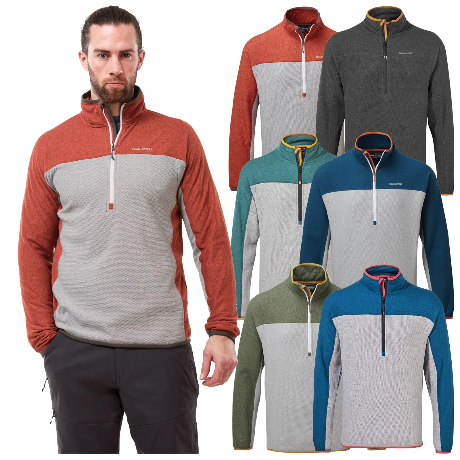 Craghoppers Mens Galway Half Zip Fleece