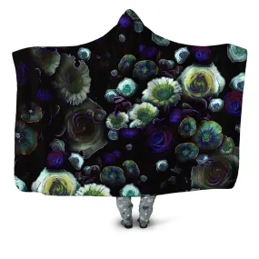 Dark Bloom Hooded Blanket