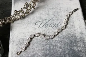 DIANA Silver Simulated Diamond Bracelet