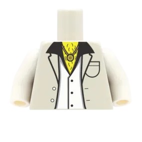 Disco Suit with Hairy Chest and Medallion - Custom Design Minifigure Torso