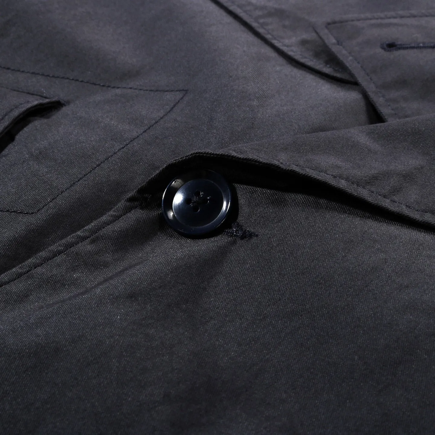 ENGINEERED GARMENTS SHORT TRENCH DK NAVY NYCO TWILL