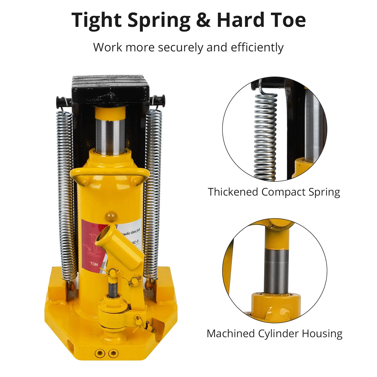 GARVEE 30Ton Hydraulic Toe Jack, Floor Lift with Manual Hand Pump