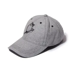 Grayers Owl Wool Baseball Cap - Light Gray