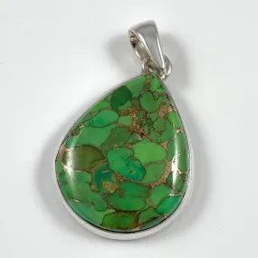 Green Copper Turquoise Pendant