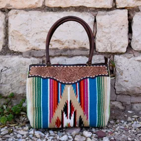 Guadalupe Tooled Oversized Saddle Bag