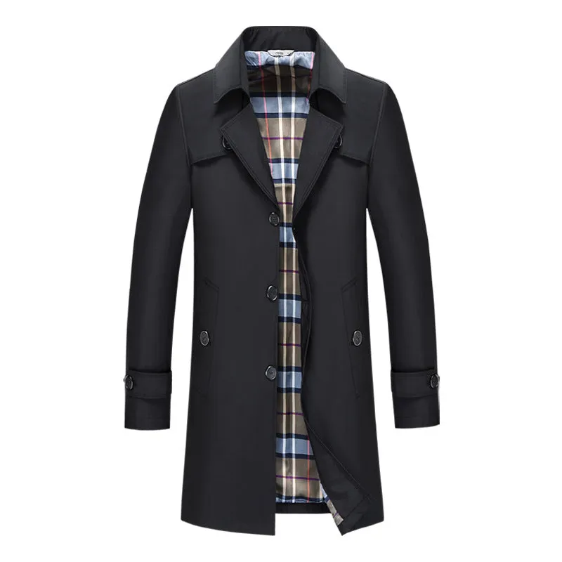 Men's British Premium Business Long Jacket