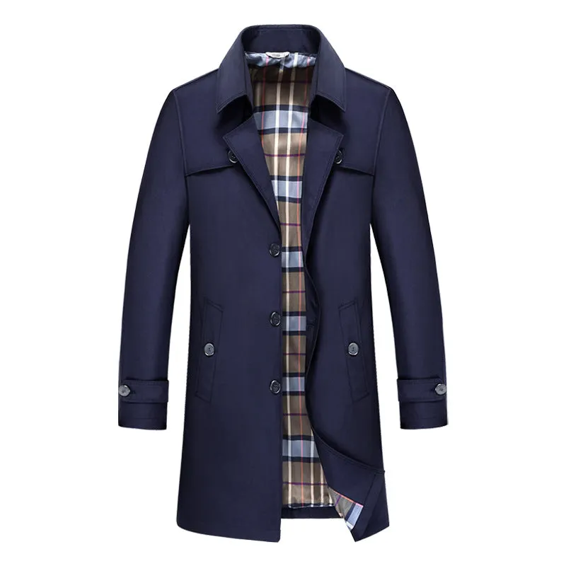 Men's British Premium Business Long Jacket