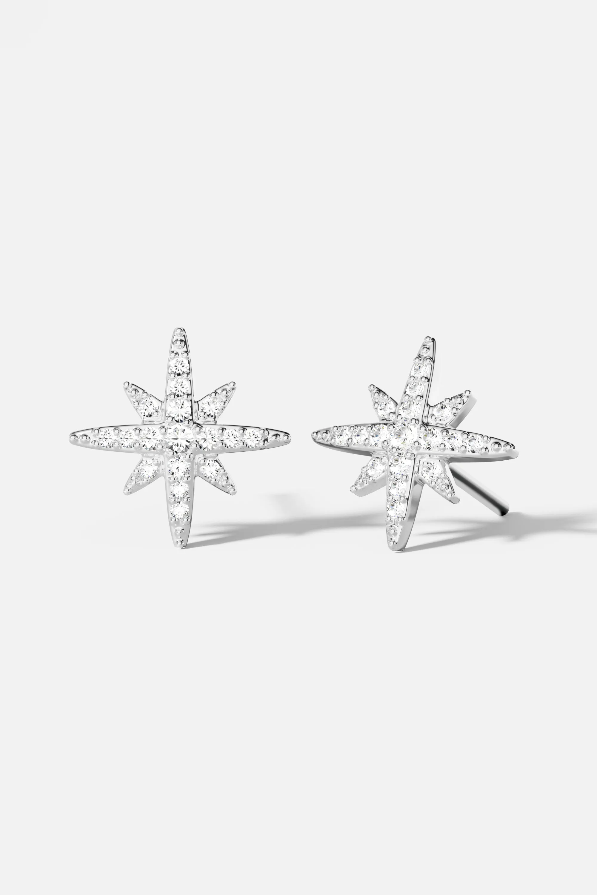 Météorites Stud Earrings - silver