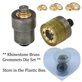 Rhinestone Brass Grommets Dies Sets (**Apply to Hand Press Machine **)