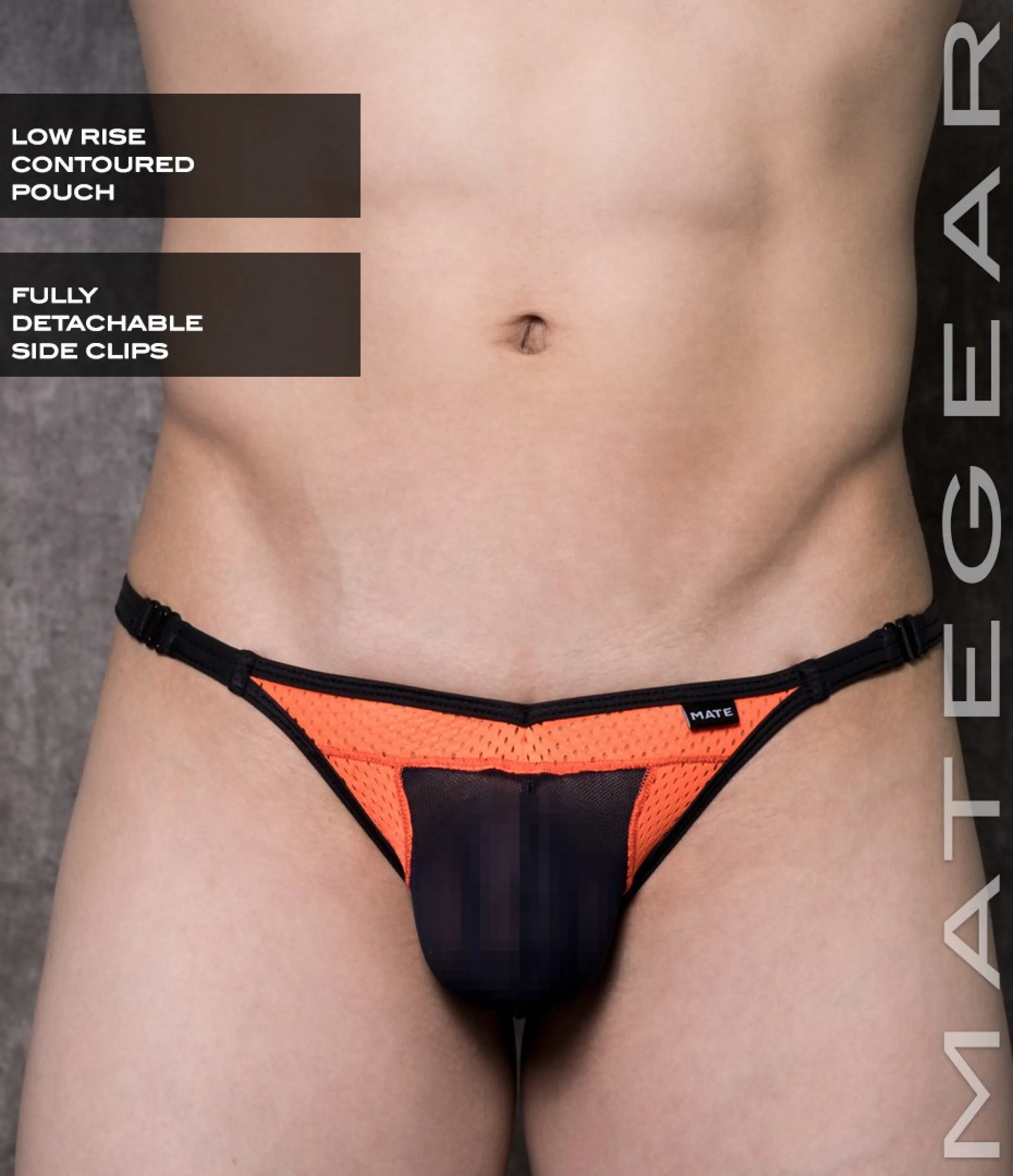 Sexy Mens Swimwear Pouch Mini Bikini - Mok Ji IV (Detachable Clips)